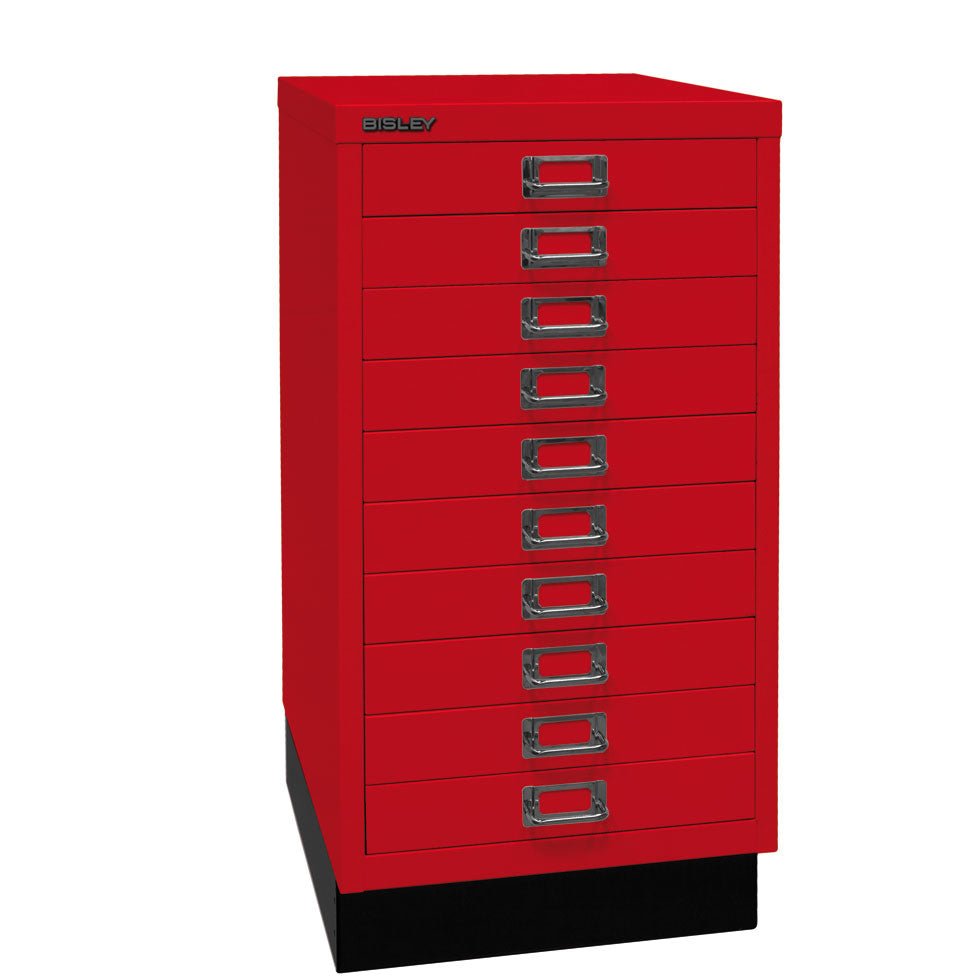 Bisley MultiDrawer™ L29A310S - 10 Schubladen - Gesamthöhe 670 mm - DIN A3 - alle Farben inkl. Sockel - jetzt besonders günstig FREI Haus geliefert - Büromöbel Plus