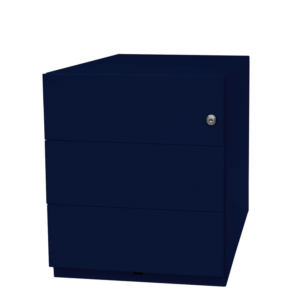 Bisley Stahl - Rollcontainer "NOTE" - 3 Schubladen mit Griffleiste - Tiefe 565 und 775 mm - alle Farben - jetzt besonders günstig! auf Rechnung bestellen - Büromöbel Plus