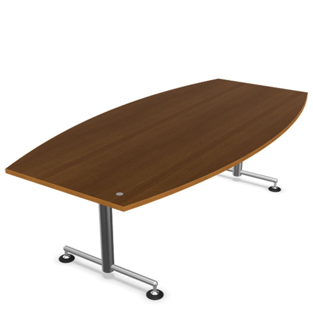 Bosse M1 Conference - höhenverstellbarer Konferenztisch von 72 - 136,5 cm - Arbeitsplatte 240 bis 560 cm in Echtholz Furnier - Büromöbel Plus