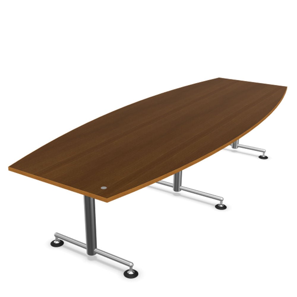 Bosse M1 Conference - höhenverstellbarer Konferenztisch von 72 - 136,5 cm - Arbeitsplatte 240 bis 560 cm in Echtholz Furnier - Made in Germany - auf Rechnung kaufen🇩🇪 - Büromöbel Plus