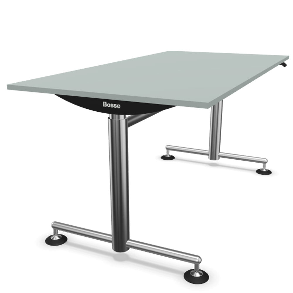 Bosse Modul Space M1 höhenverstellbarer Schreibtisch 72 - 136,5 cm - Melamin & Furnier Platte - Büromöbel Plus