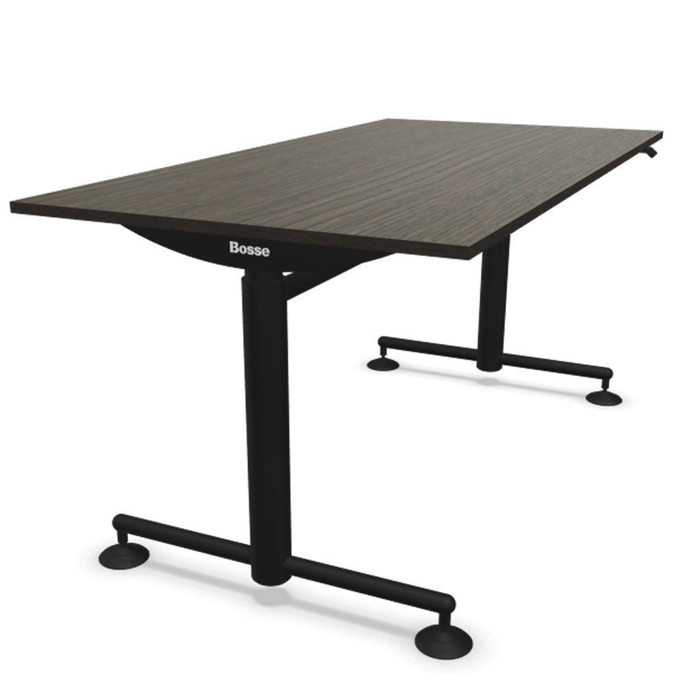 Bosse Modul Space M1 höhenverstellbarer Schreibtisch 72 - 136,5 cm - Melamin & Furnier Platte - Büromöbel Plus