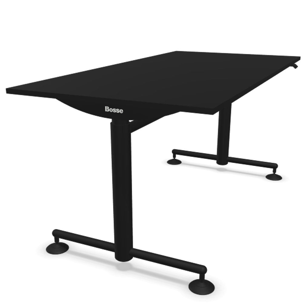 Bosse Modul Space M1 höhenverstellbarer Schreibtisch 72 - 136,5 cm - Melamin & Furnier Platte - Büromöbel Plus