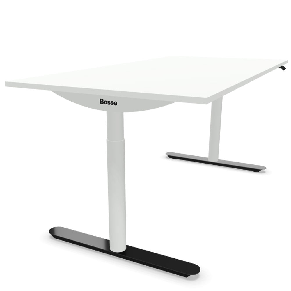 Bosse Modul Space M3 höhenverstellbarer Schreibtisch 62 - 126 cm - Melamin Arbeitsplatte - Büromöbel Plus
