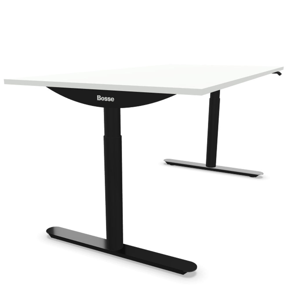 Bosse Modul Space M3 höhenverstellbarer Schreibtisch 62 - 126 cm - Melamin Arbeitsplatte - Büromöbel Plus