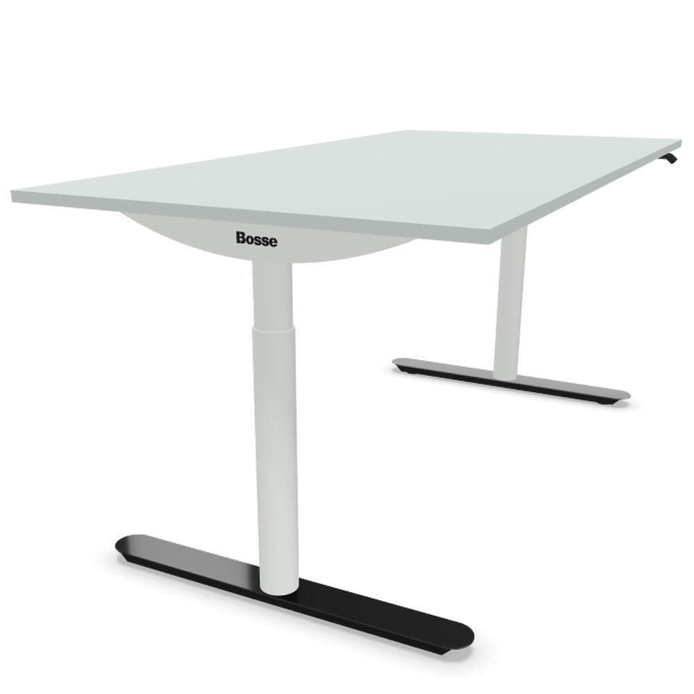 Bosse Modul Space M3 höhenverstellbarer Schreibtisch 62 - 126 cm - Melamin Arbeitsplatte - Büromöbel Plus