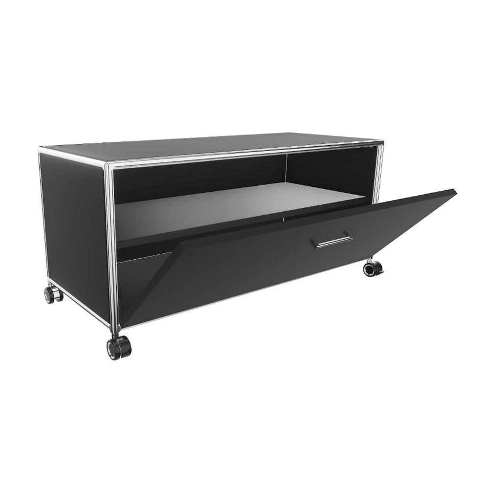 Bosse Sideboard TV - Board Höhe 1 OH Breite 100 cm mit Klappe - Melamin Oberfläche - Made in Germany - auf Rechnung kaufen - Büromöbel Plus