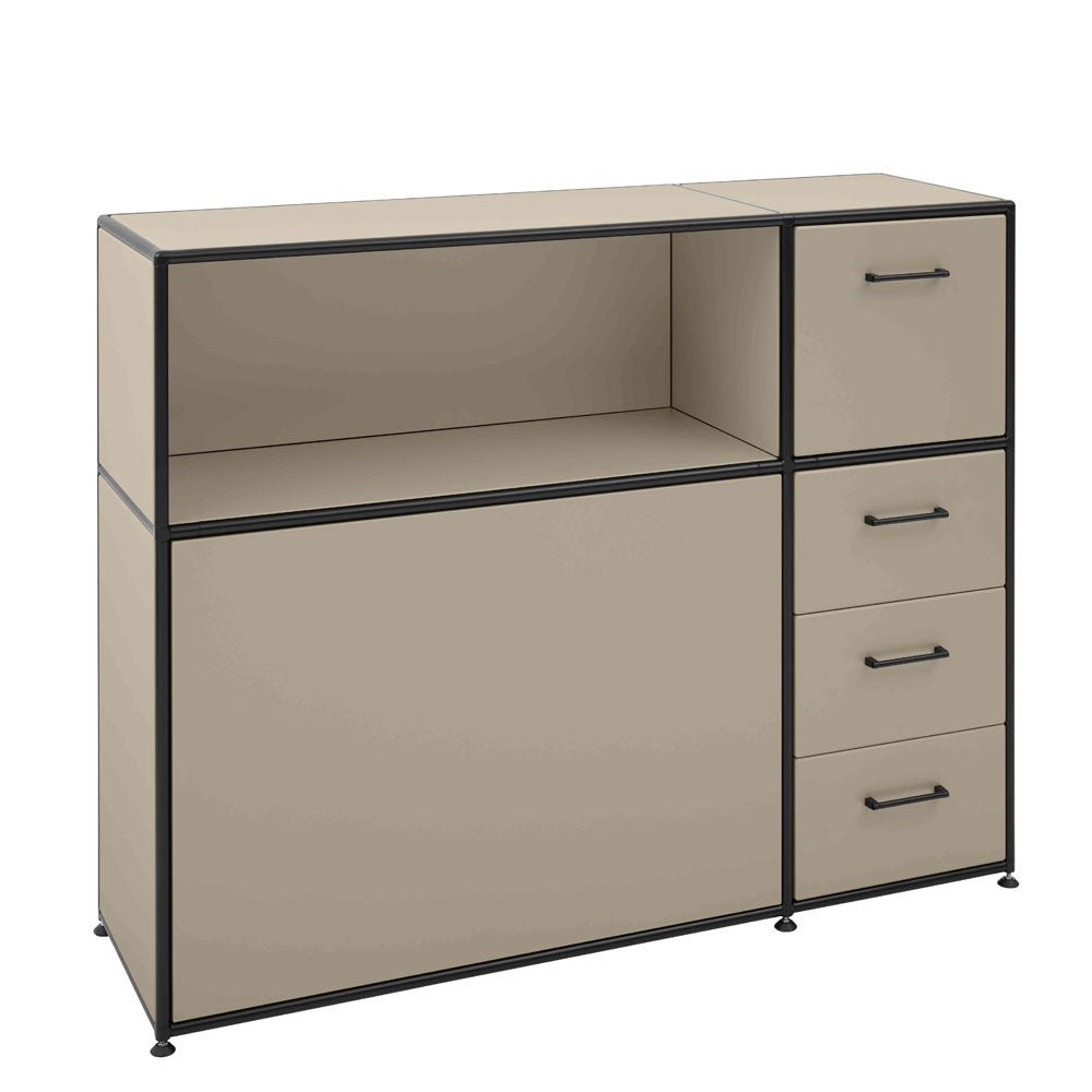 BOSSE SOLUTIONS Sekretär | Klapptisch | Congo | 3 Schubladen | Klappe | Black Edition | Jetzt auf Rechnung kaufen - Büromöbel Plus