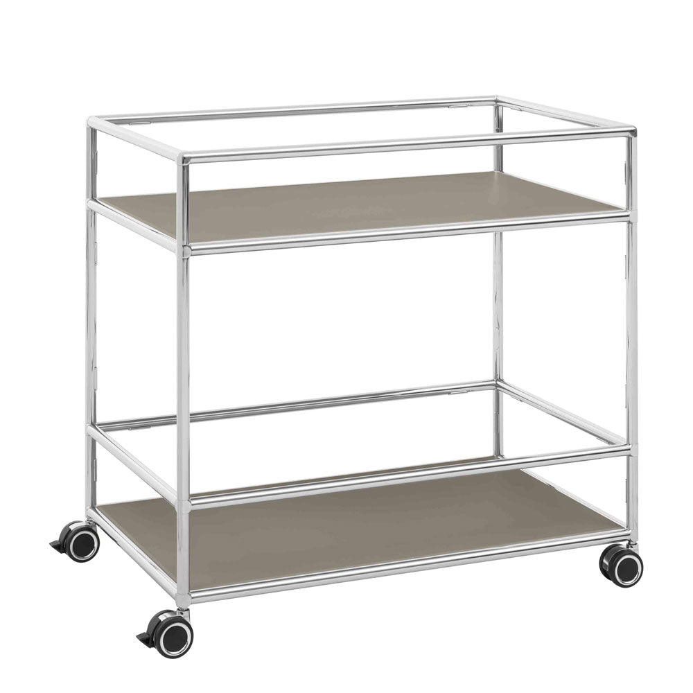 BOSSE SOLUTIONS Servierwagen Groß | Congo Chrom | Jetzt auf Rechnung kaufen - Büromöbel Plus