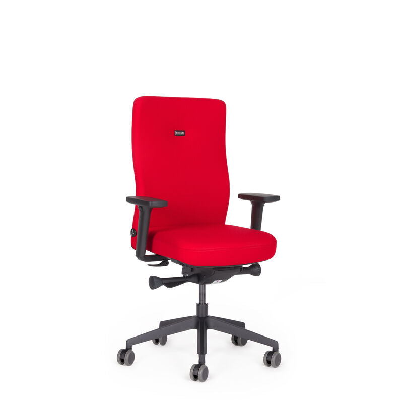 Ergonomischer Bürostuhl lento AG10 Rot inkl. Armlehnen + ergonomisches Sitzen sofort! - 30 Jahre Garantie