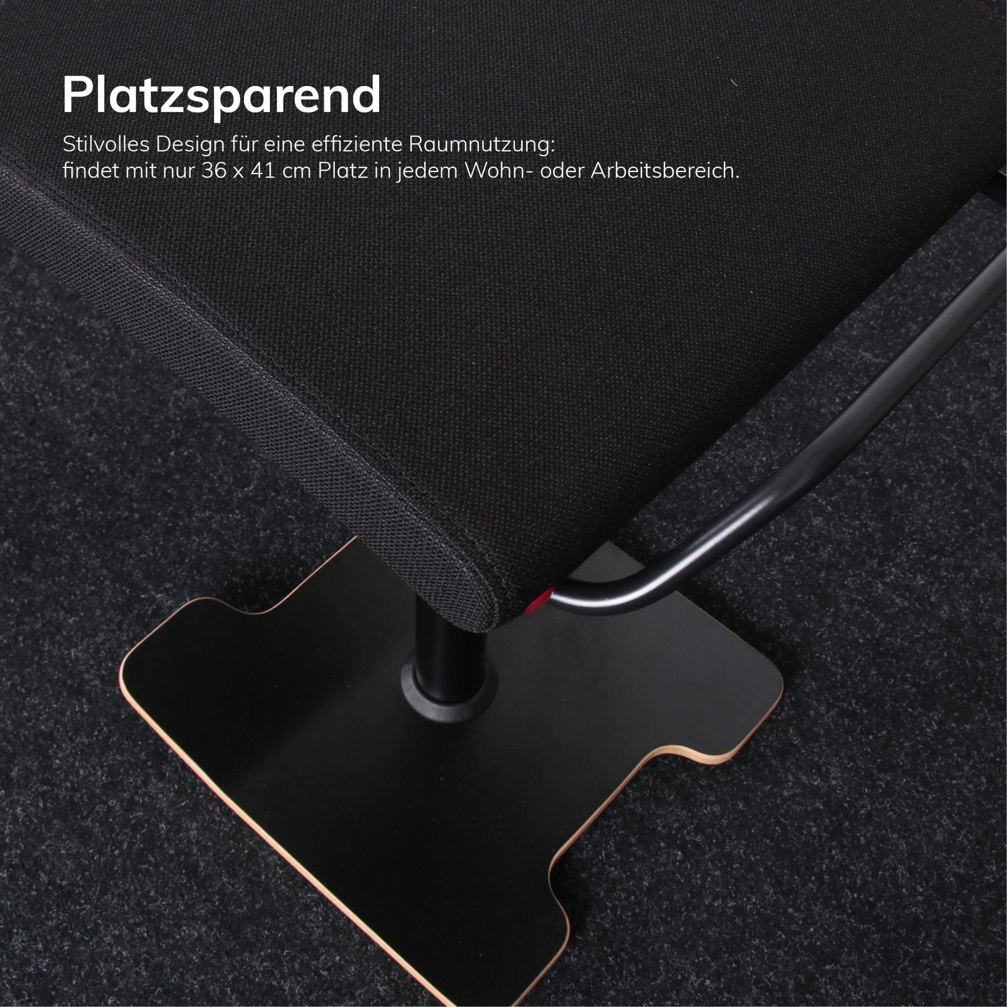 Ergonomischer Bürohocker Hocker - Stehhilfe mit Bodenwippe Lento Sella Activa SA10 - verhindert Rückenschmerzen und Verspannungen - Büromöbel Plus