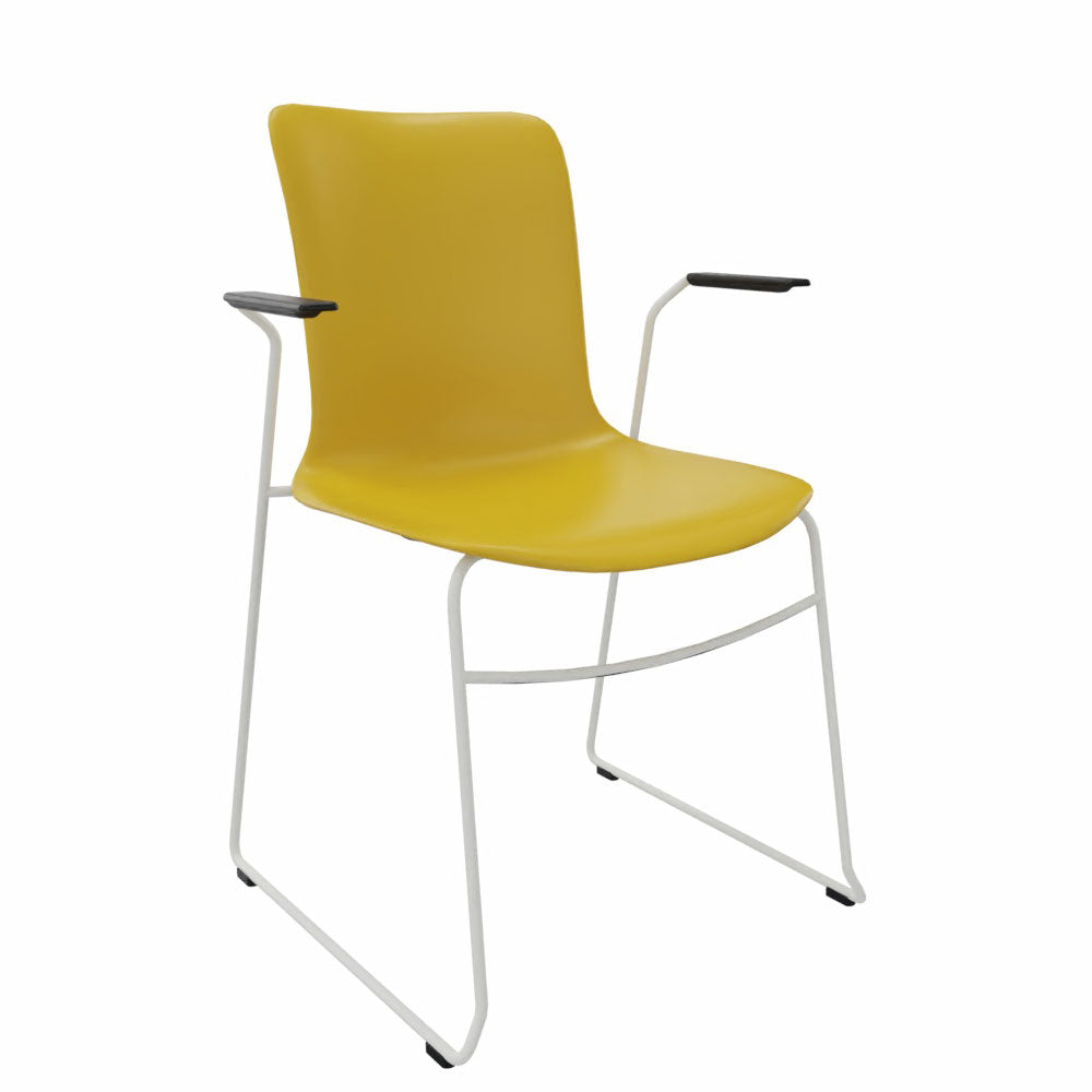 Golden Yellow | Armlehne | Weiß