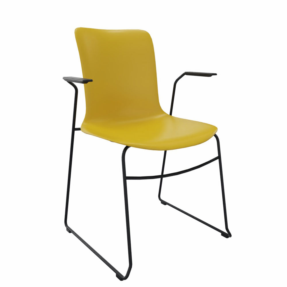 Golden Yellow | Armlehne | Schwarz
