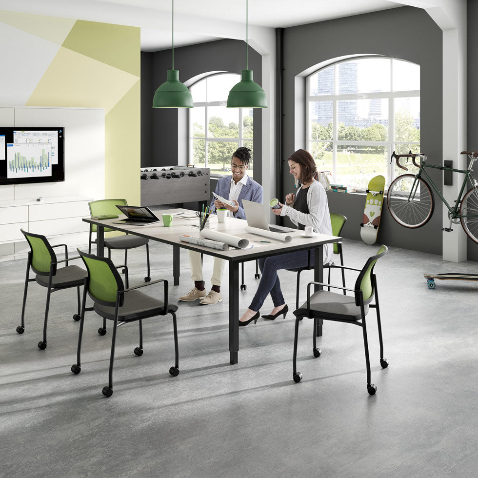 Gray Höhenverstellbarer Schreibtisch / Besprechungstisch 4-Fuß PROFI bis 100cm Tischbreite | bis 118 cm Arbeitshöhe | bis 200 cm Tischbreite | 20 Farben hoehenverstellbarer-schreibtisch-.besprechungstisch-konferenztisch-meetingtisch-bueromoebel-plus-bueroeinrichtung-buero-planung.jpg