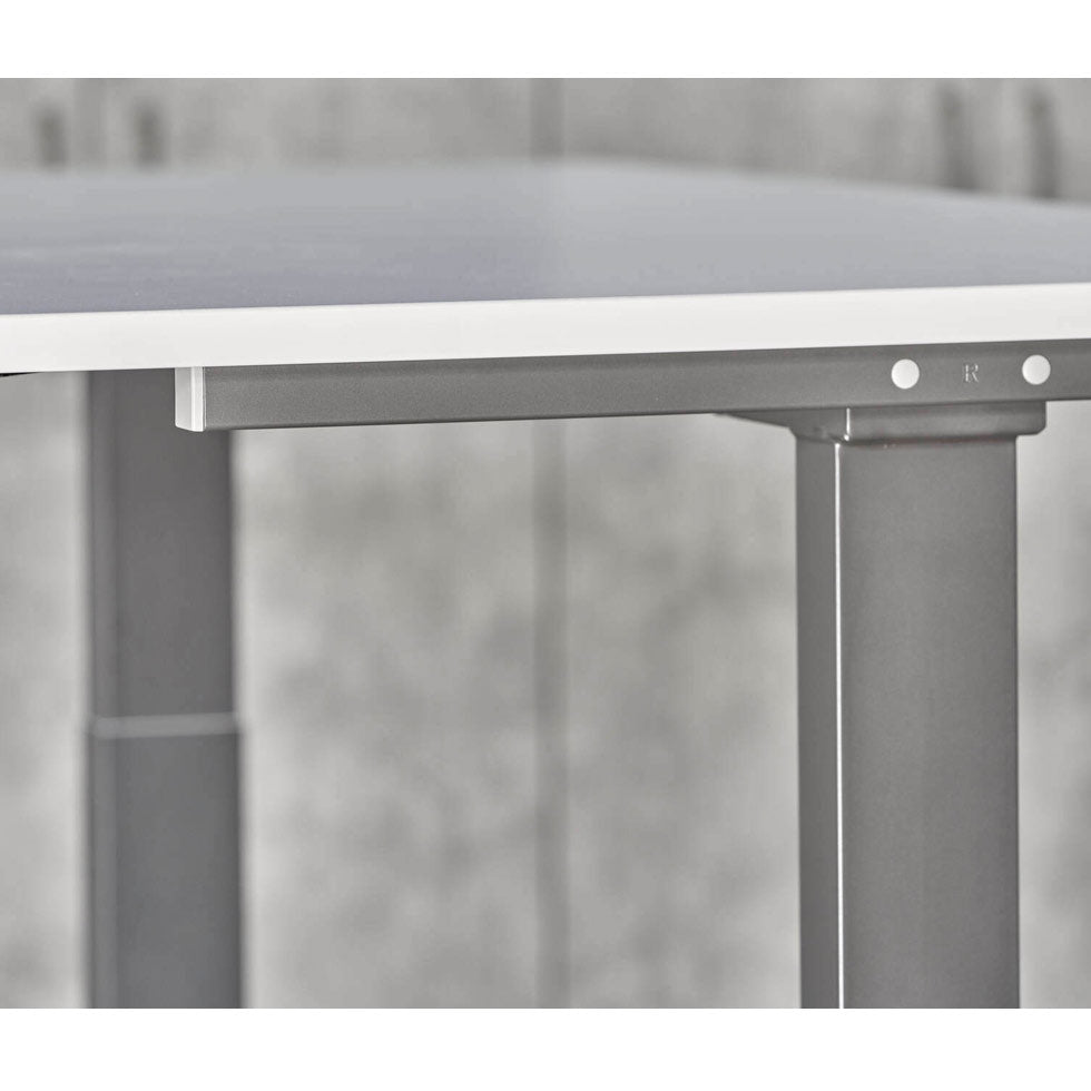 Höhenverstellbarer Schreibtisch EASY | 70 bis 120 cm Arbeitshöhe | bis 180 cm Tischbreite | 11 Farben - Büromöbel Plus