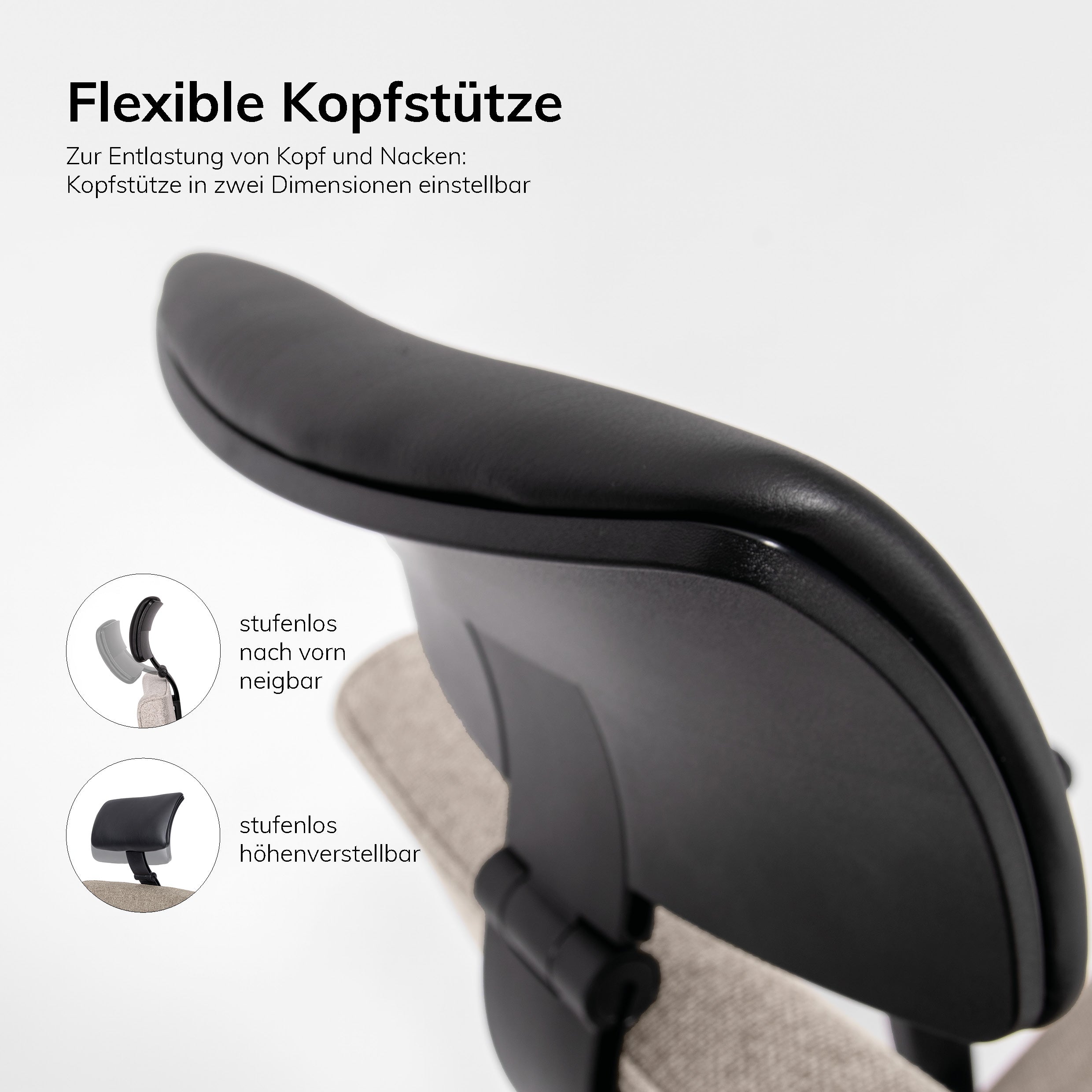 Ergonomischer Bürostuhl lento Genesis | mit Kopfstütze | Made in Germany