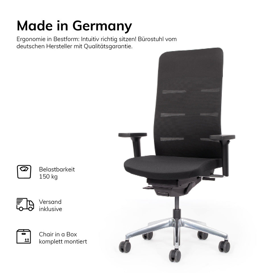 Ergonomischer Bürostuhl Netzrücken Agilis Matrix MT13 | konfigurierbar | auf Rechnung kaufen