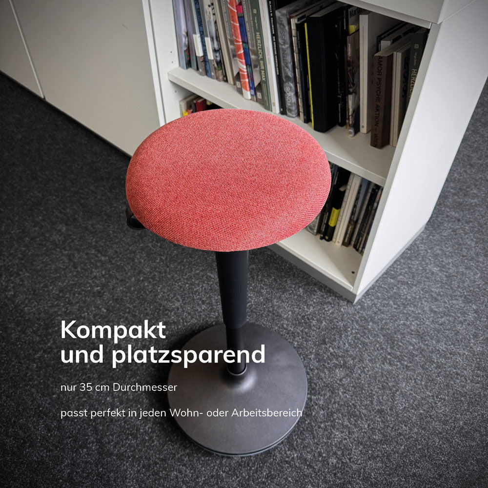 Lento sella flex Bürohocker | Sitz-Stehhilfe| Sitzhocker mit Schwingeffekt | Bürohocker