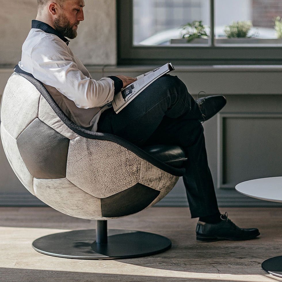 lillus HATTRICK Vintage - Loungesessel - Ballsessel - Lounge Sessel - Kugelsessel - Fußball - Bestpreis Garantie - auf Rechnung sicher bestellen - Büromöbel Plus