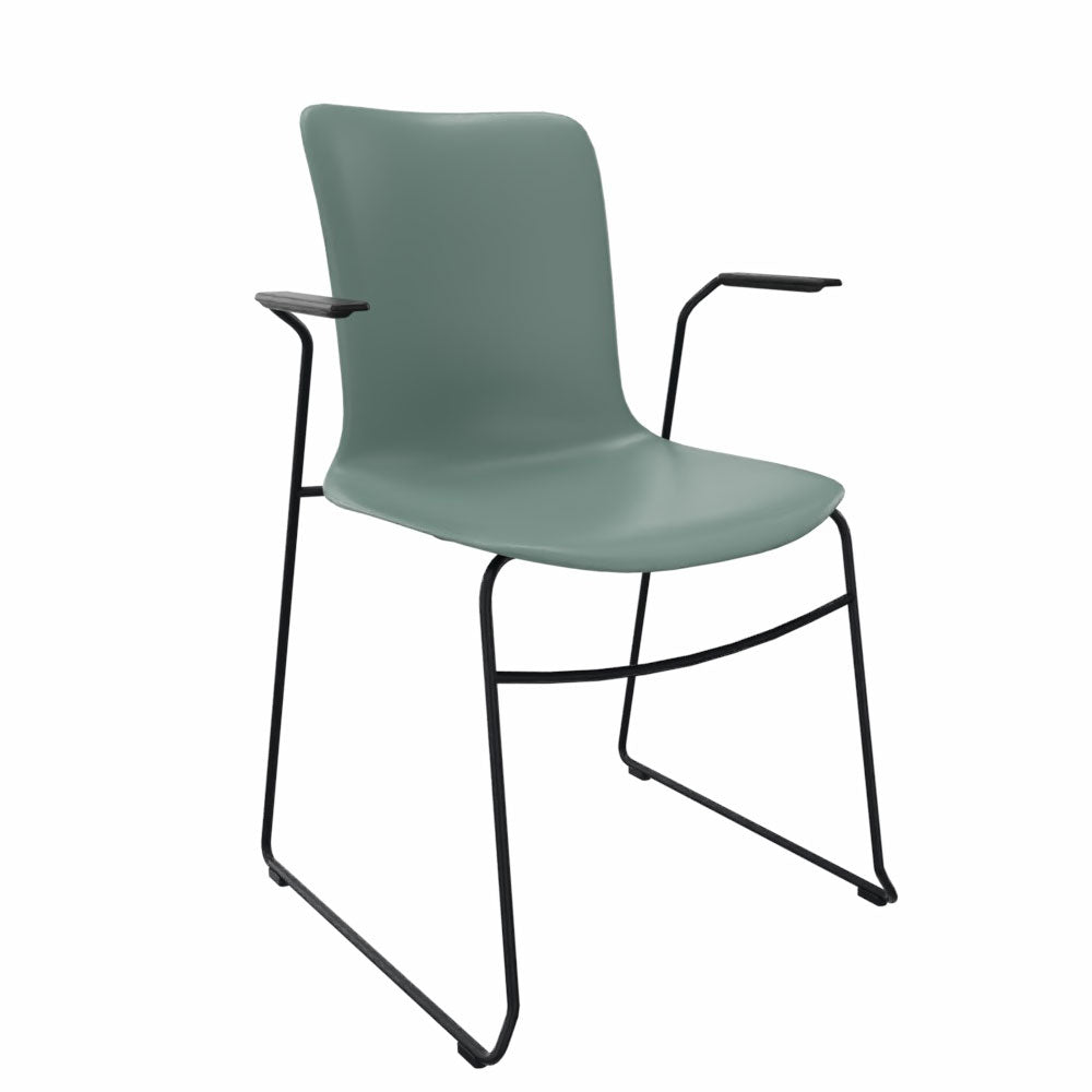 Moss Green | Armlehne | Schwarz