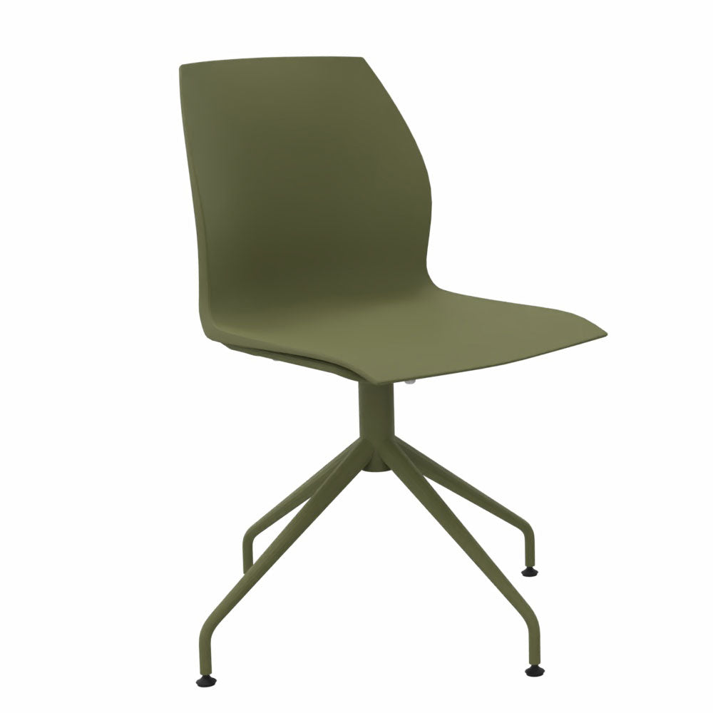 Kastel Kalea Drehstuhl | Besucherstuhl mit Spinnengestell | Stellfüße ohne Armlehne