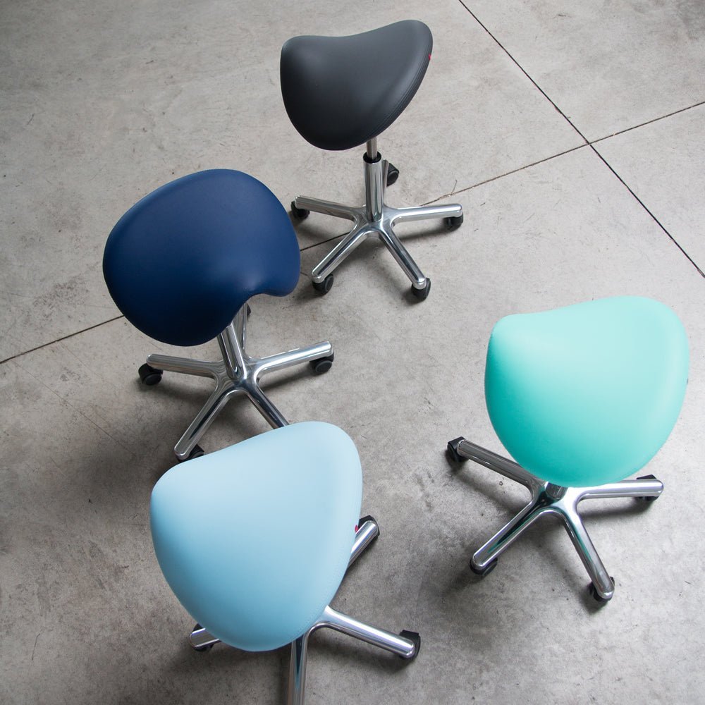 Rollhocker - Ergonomischer Sattelhocker Lento Sella / Sattelsitz - Büromöbel Plus