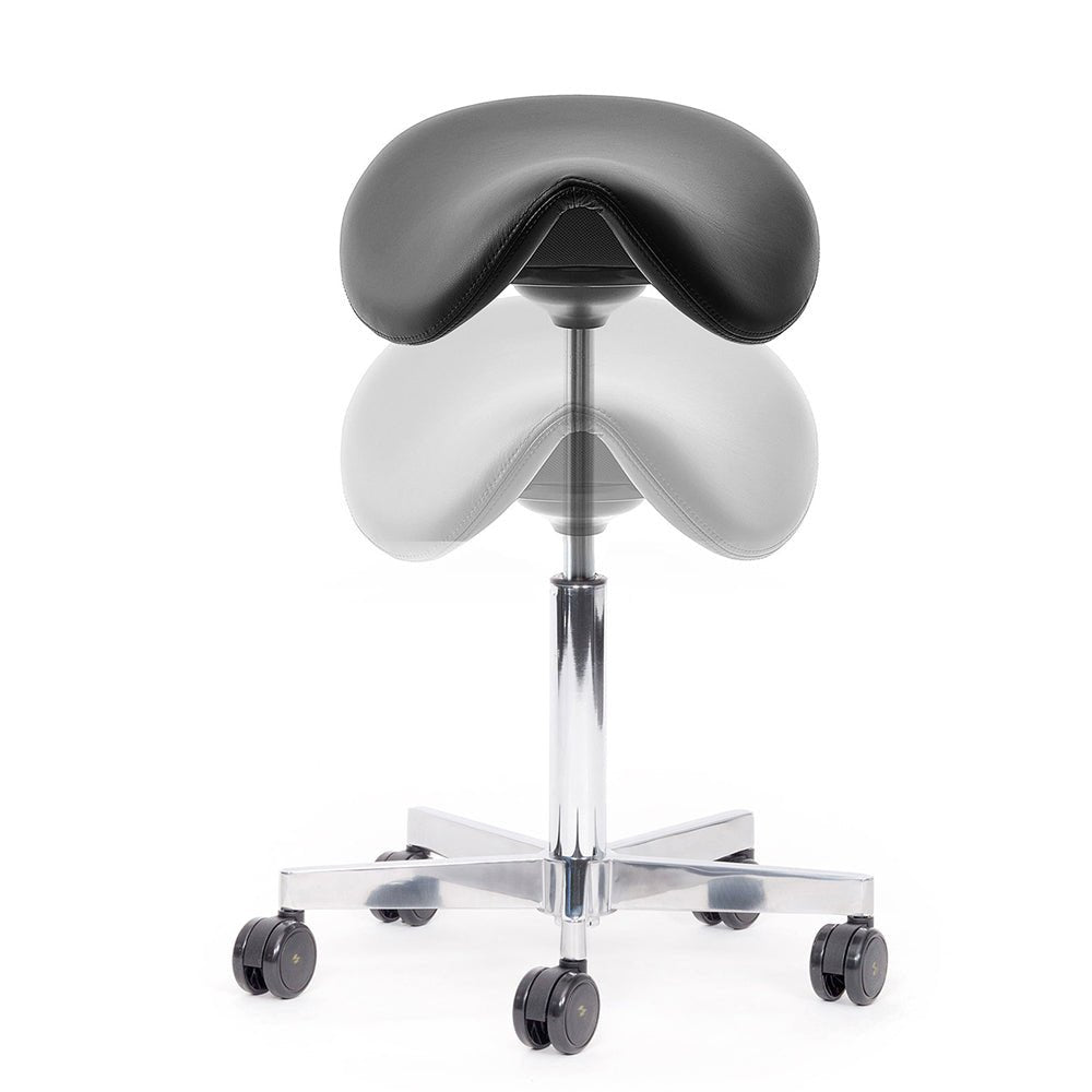 Rollhocker - Ergonomischer Sattelhocker Lento Sella / Sattelsitz - Büromöbel Plus