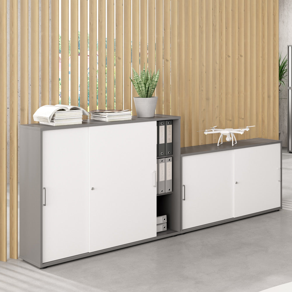 Hammerbacher Aktenregal Serie 9, Holz, 6 Ordnerhöhen, 80 x 215 x 40cm (B/H/T)