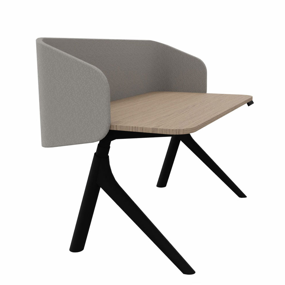 Wiesner Hager furniloop | elektrisch höhenverstellbarer Schreibtisch + Screen | Homeoffice | FlatUp