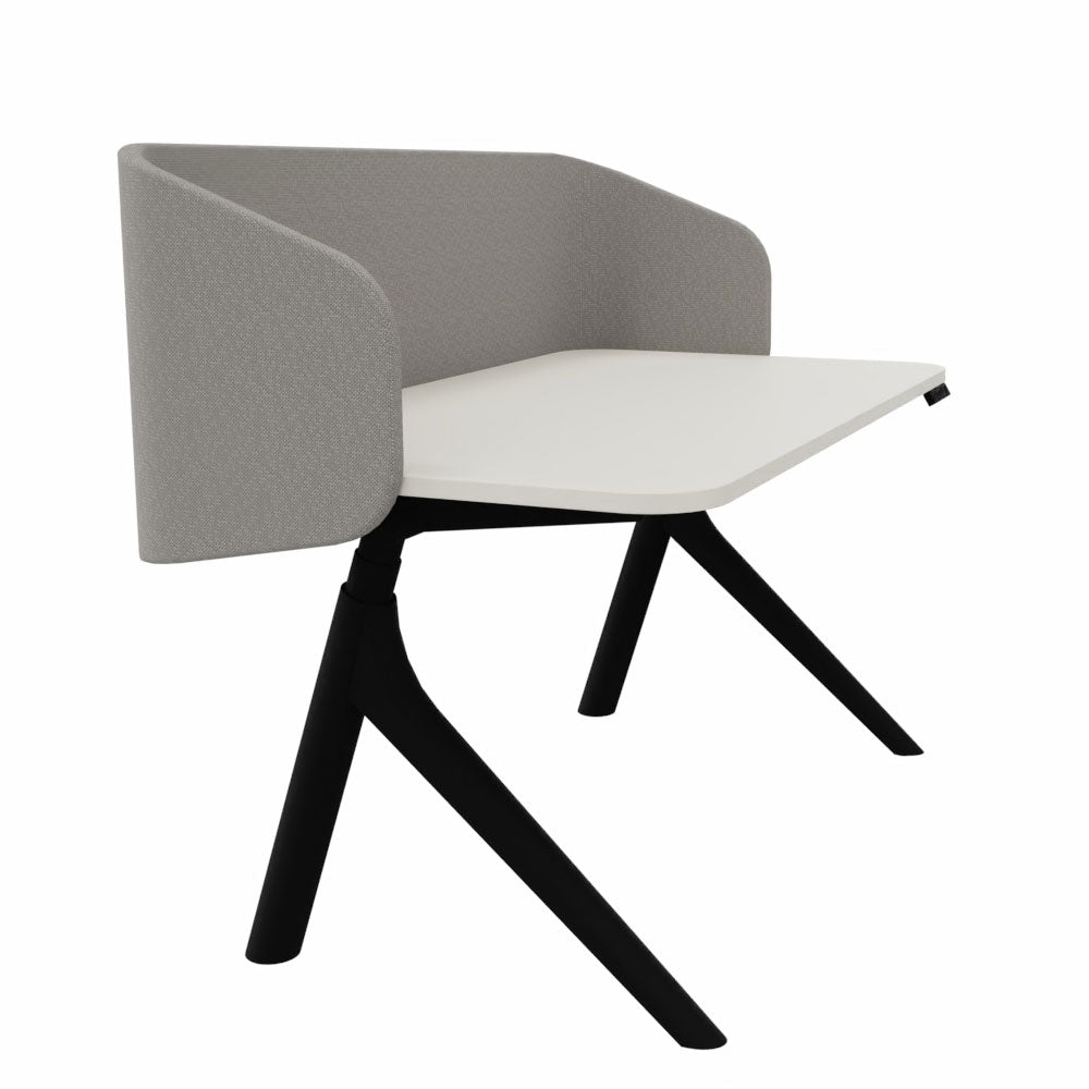 Wiesner Hager furniloop | elektrisch höhenverstellbarer Schreibtisch + Screen | Homeoffice | FlatUp