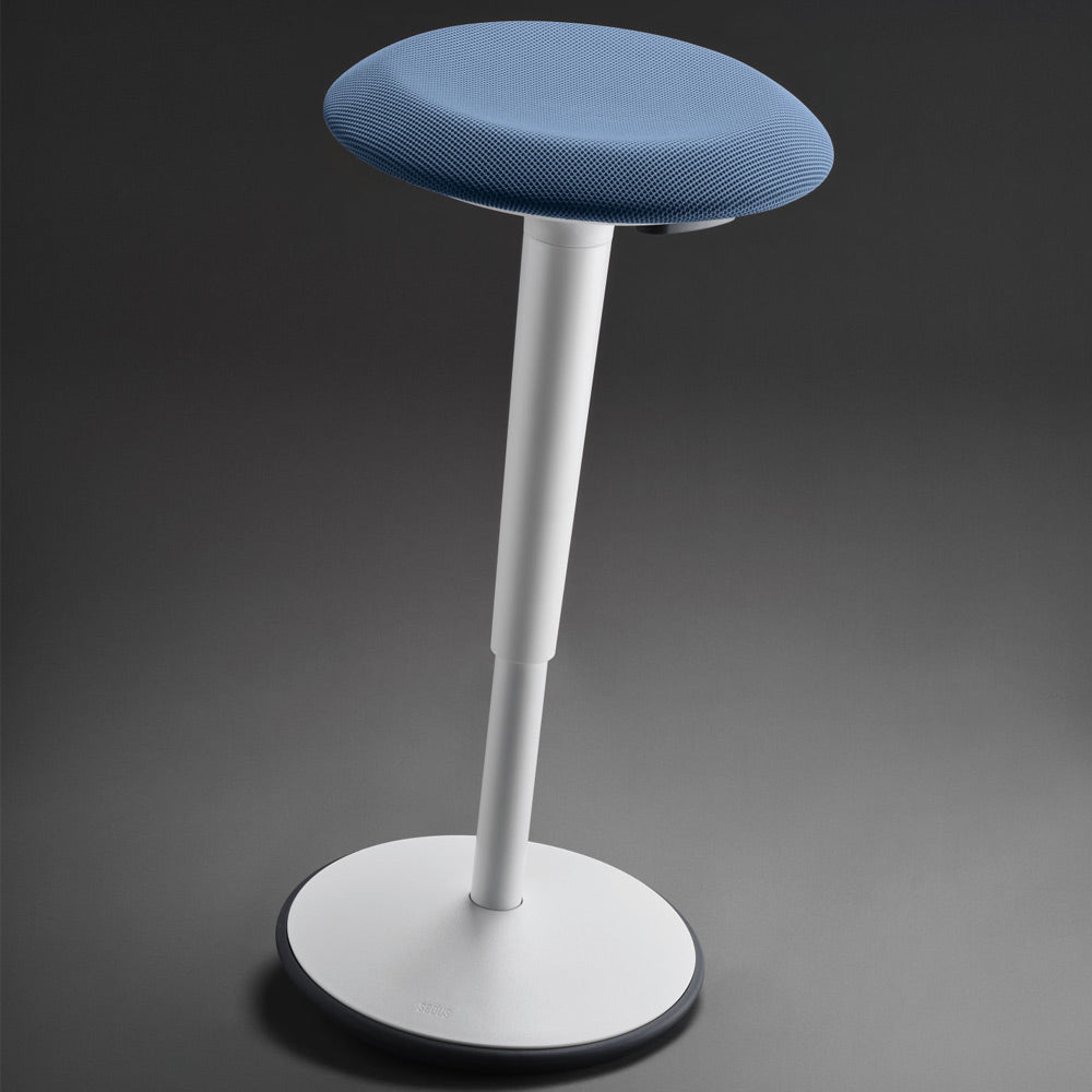 sedus se:fit Stehhocker | Hocker | Steh-Sitzhocker | Weiß - Grau - Grün - blau