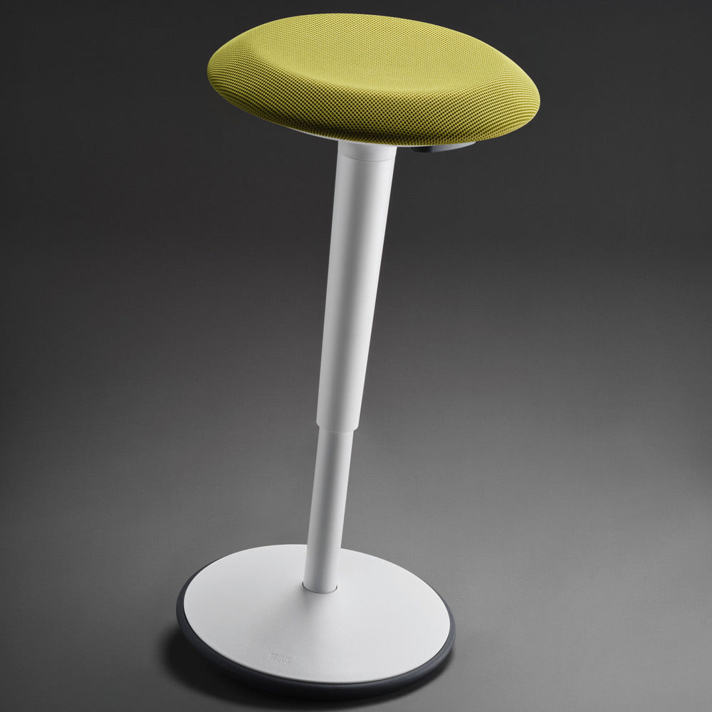 sedus se:fit Stehhocker | Hocker | Steh-Sitzhocker | Weiß - Grau - Grün - blau