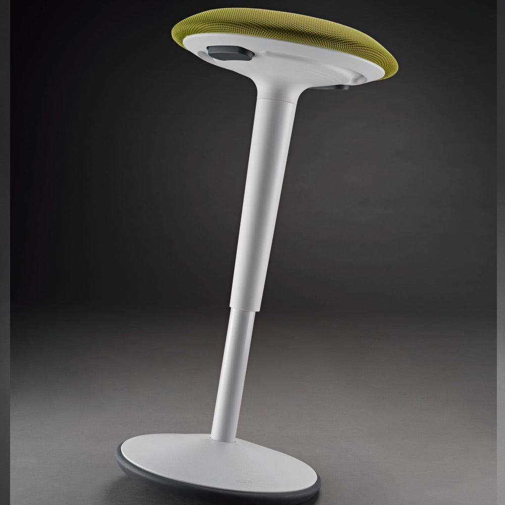 sedus se:fit Stehhocker | Hocker | Steh-Sitzhocker | Weiß - Grau - Grün - blau