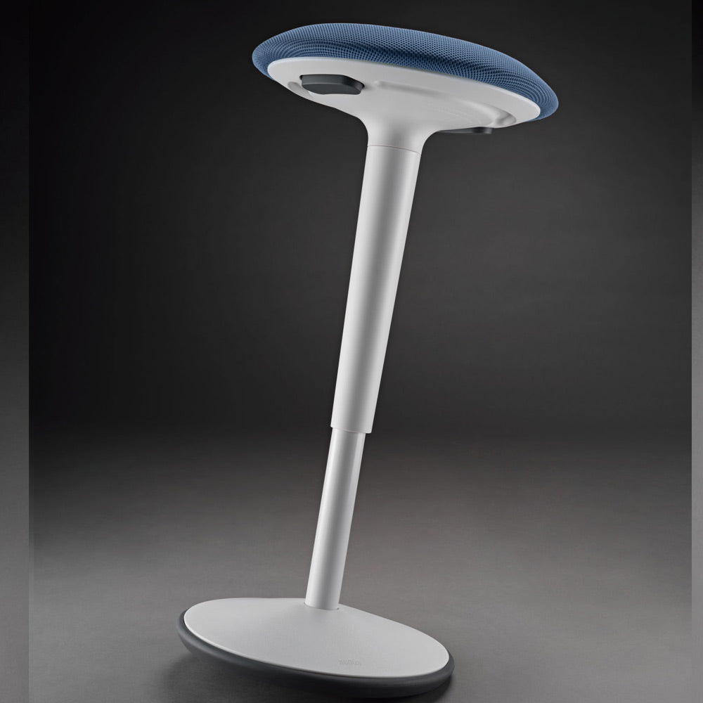 sedus se:fit Stehhocker | Hocker | Steh-Sitzhocker | Weiß - Grau - Grün - blau