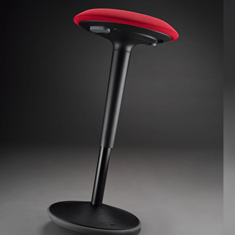 sedus se:fit Stehhocker | Hocker | Steh-Sitzhocker | Schwarz - Rot |