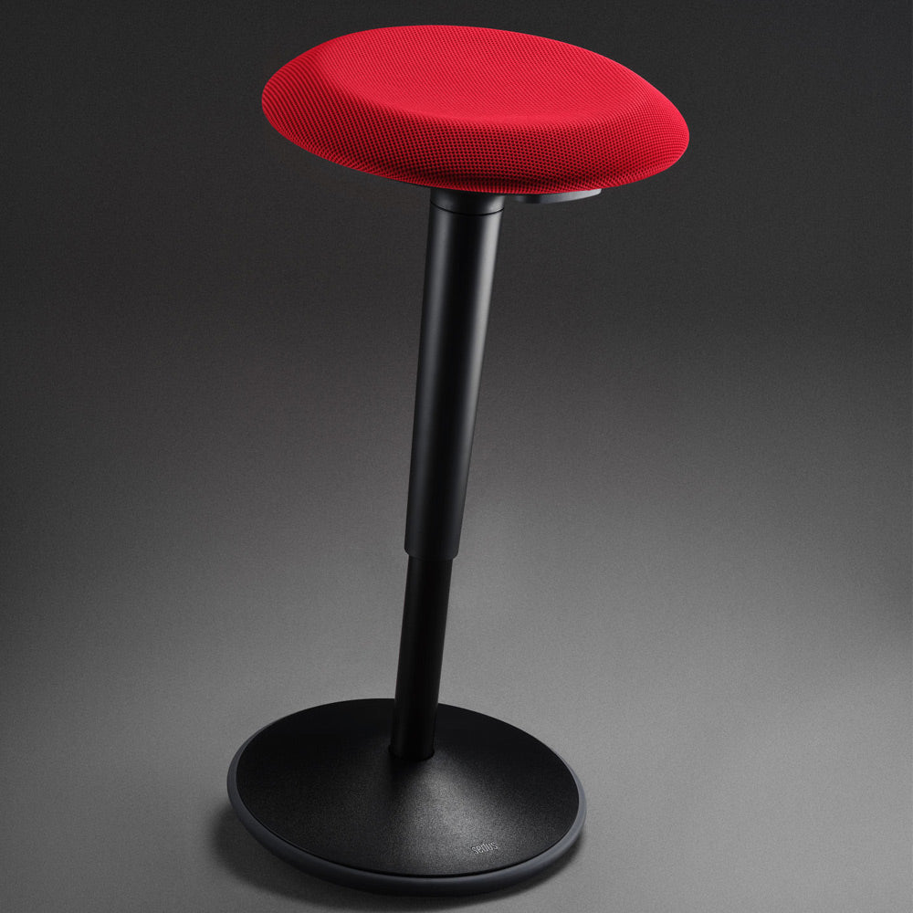sedus se:fit Stehhocker | Hocker | Steh-Sitzhocker | Schwarz - Rot |