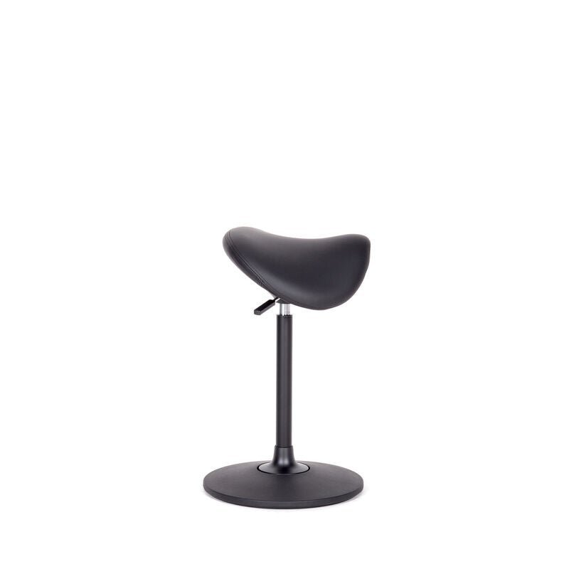 Stehhilfe - Ergonomischer Pendelhocker Lento Sella / Sattelsitz / Stehhocker für einen gesunden Rücken - Kunstleder Antibakteriell - Büromöbel Plus