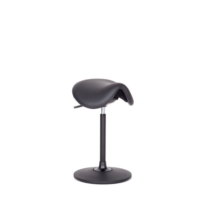Stehhilfe - Ergonomischer Pendelhocker Lento Sella / Sattelsitz / Stehhocker für einen gesunden Rücken - Kunstleder Antibakteriell - Büromöbel Plus