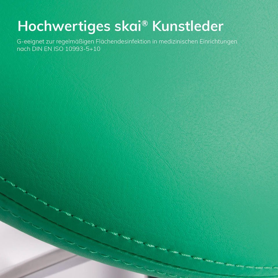 Stehhilfe - Ergonomischer Pendelhocker Lento Sella / Sattelsitz / Stehhocker für einen gesunden Rücken - Kunstleder Antibakteriell - Büromöbel Plus