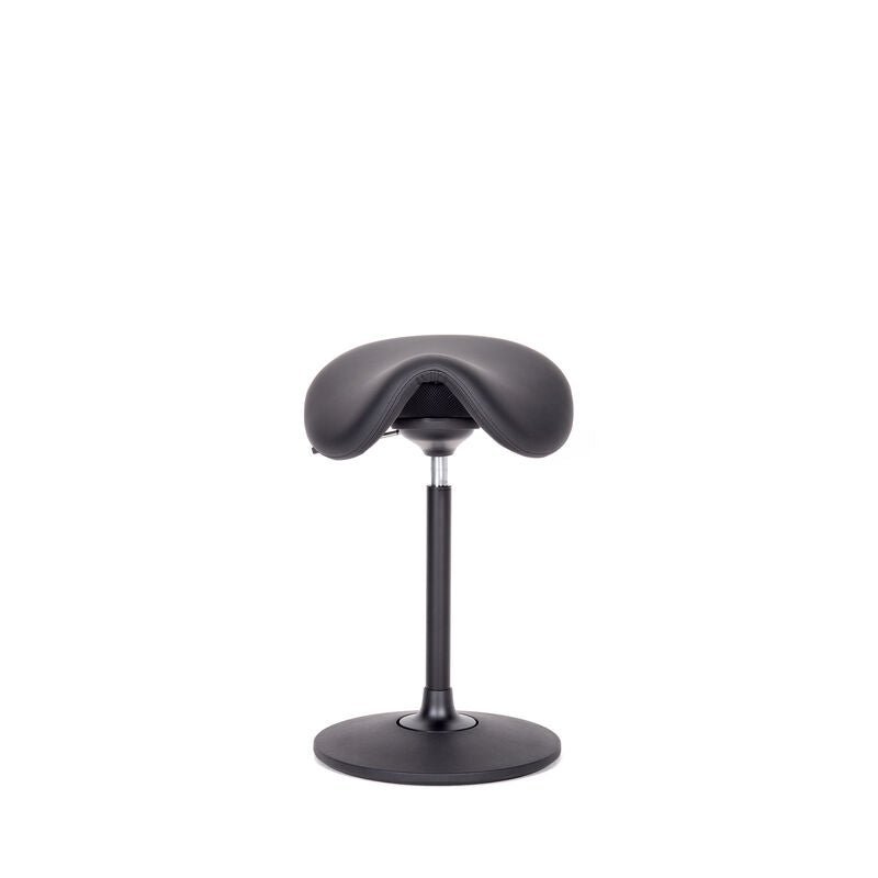 Stehhilfe - Ergonomischer Pendelhocker Lento Sella / Sattelsitz / Stehhocker für einen gesunden Rücken - Kunstleder Antibakteriell - Büromöbel Plus