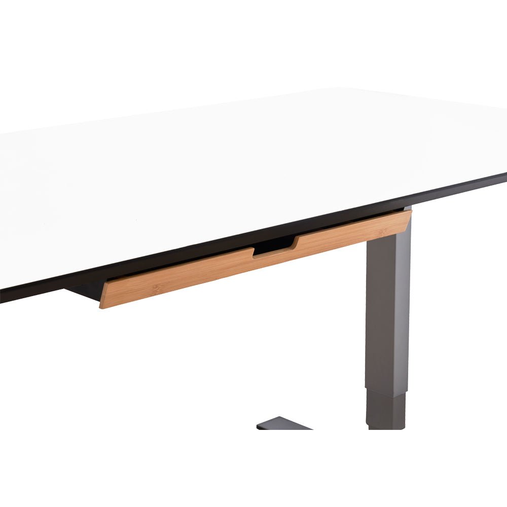 Unterbauschublade Bambus - B 58,5 x T 24,3 x H 4,3 cm - Schublade Schreibtisch - Büromöbel Plus