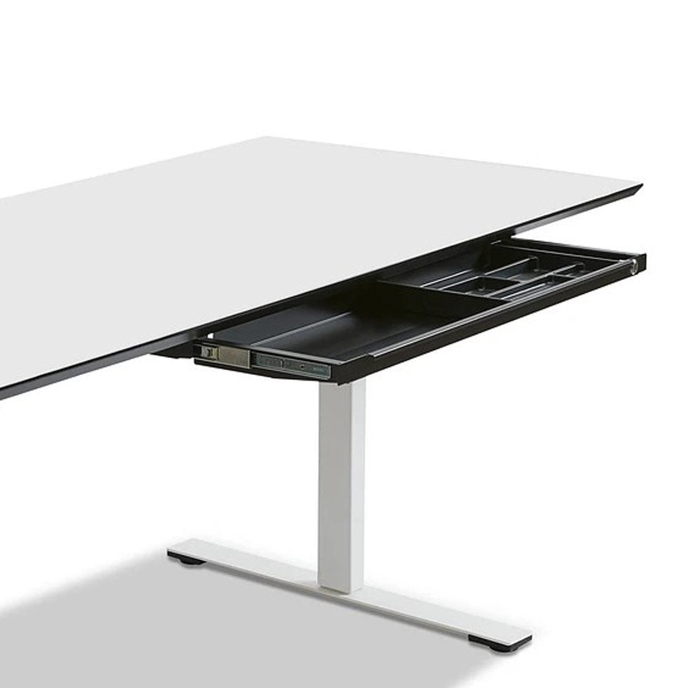 Unterbauschublade Schreibtisch Schublade Schwarz Slim Tray - B 87,6 x T 26 x H 3,2/4,5 cm jetzt auf Rechnung kaufen! 🇩🇰