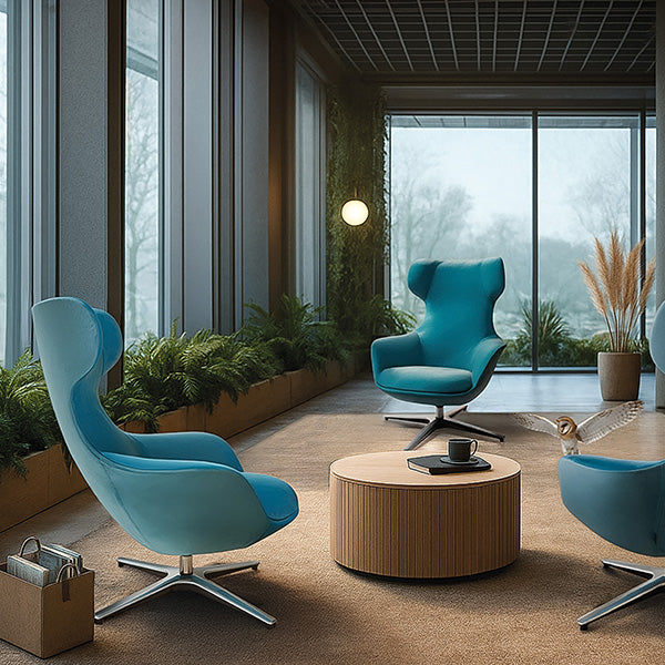 SMV Rook Loungesessel | Sessel Brandschutzzertifiziert | schwer entflammbar nach DIN 66084 p-a / B1