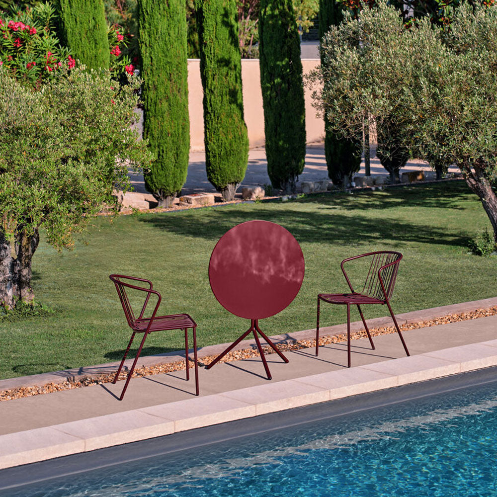 mdd Luna Outdoor-Tisch Ø 70cm | Design | Stabilität & Funktion für den Professionellen Einsatz | auf Rechnung bestellen