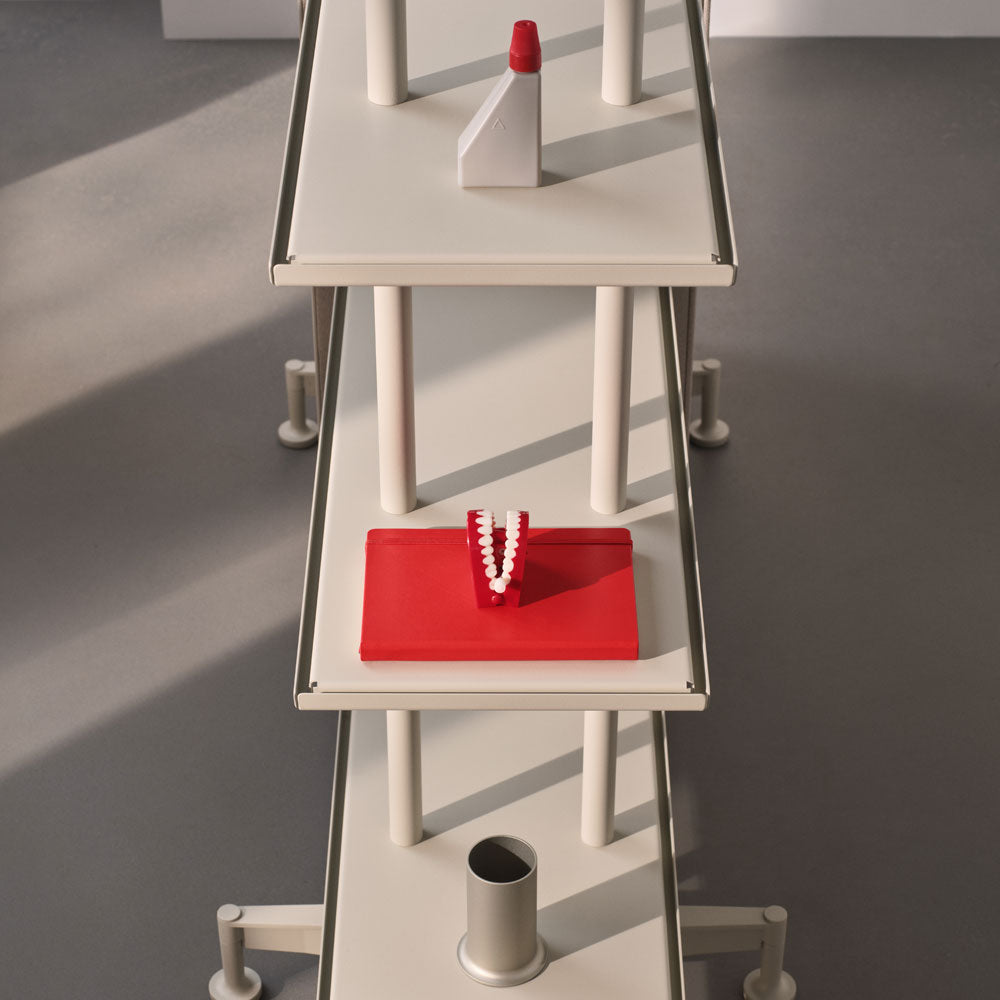 LINTEX A08. Regal Grau | Glas Whiteboard | Raumteiler mobil | Schallabsorber | Magnetisches Whiteboard |