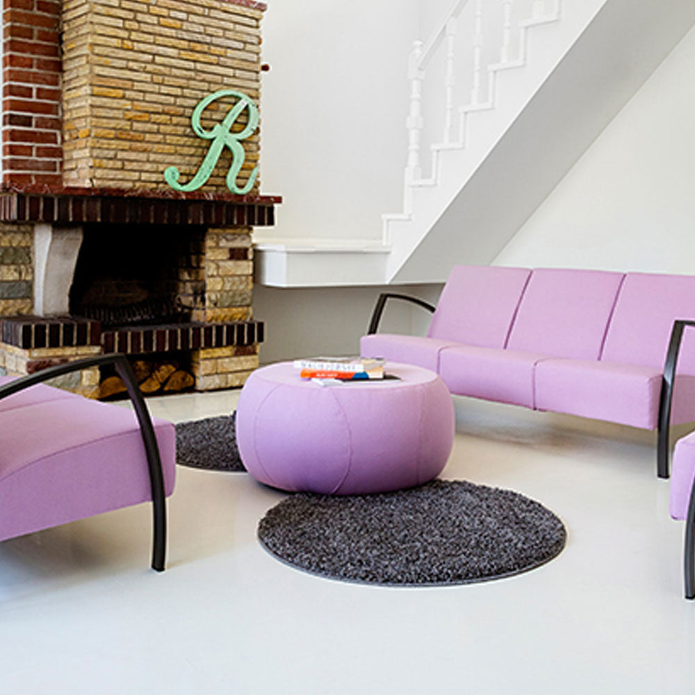 SMV Strew Hocker | Lounge Pouf | Sitzhocker Brandschutzzertifiziert | schwer entflammbar nach DIN 66084 p-a | B1