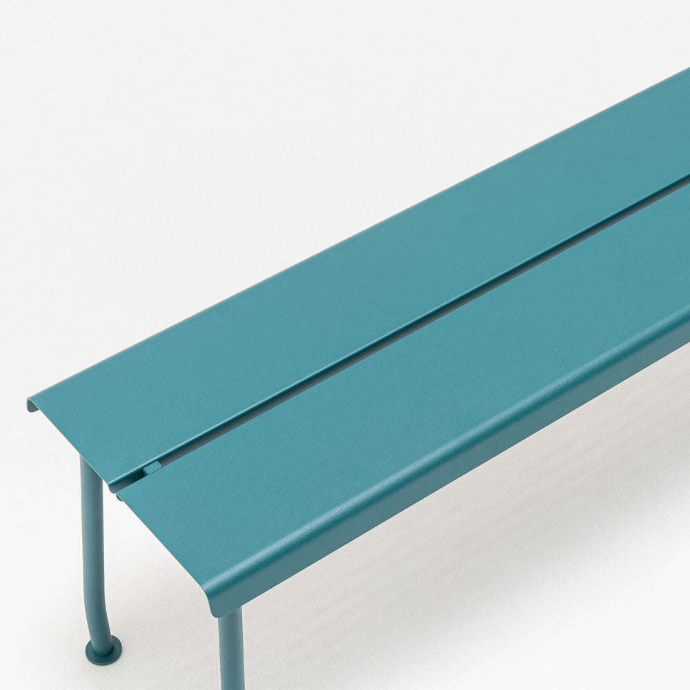 mdd Flaner Outdoor Bank | Sitzbank 120 cm | Wetterfest Metall | Design Outdoor Stühle