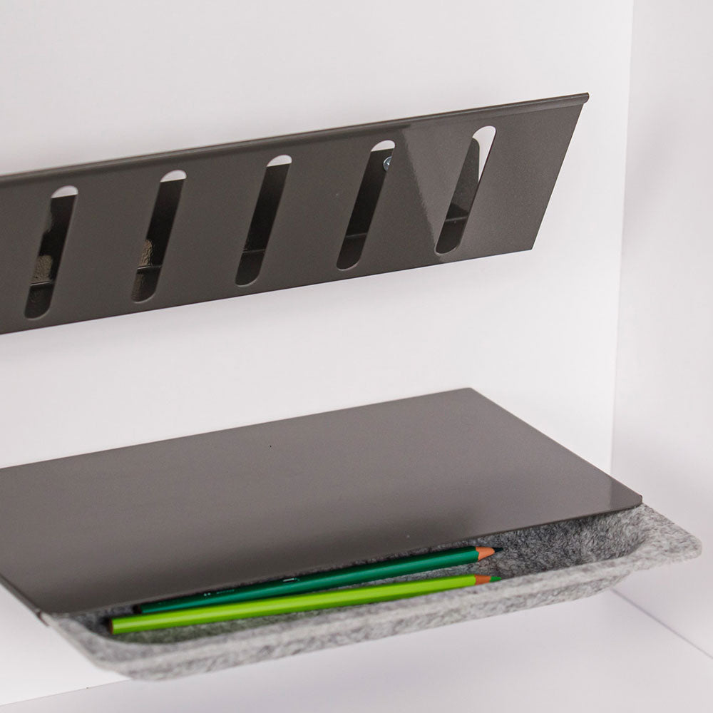 Reiss Wandschreibtisch klappbar | Platz für 2 Monitore | Schreibtisch - 120cm breit - viel Platz