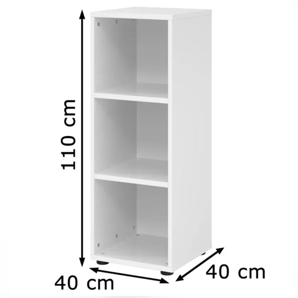 Hammerbacher Aktenregal Serie 9, Holz, 3 Ordnerhöhen, 40 x 110 x 40cm (B/H/T)