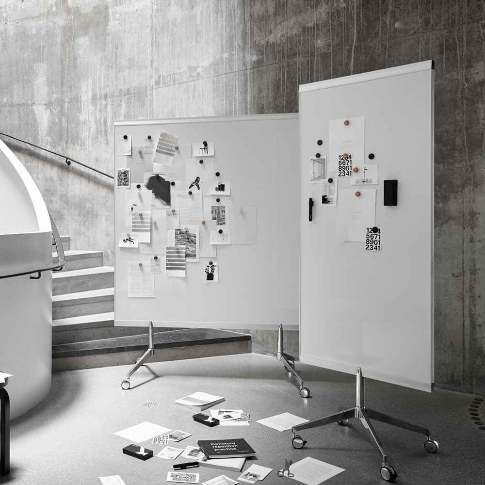 LINTEX M3 mobiles Whiteboard | doppelseitig emailliert & magnetisch